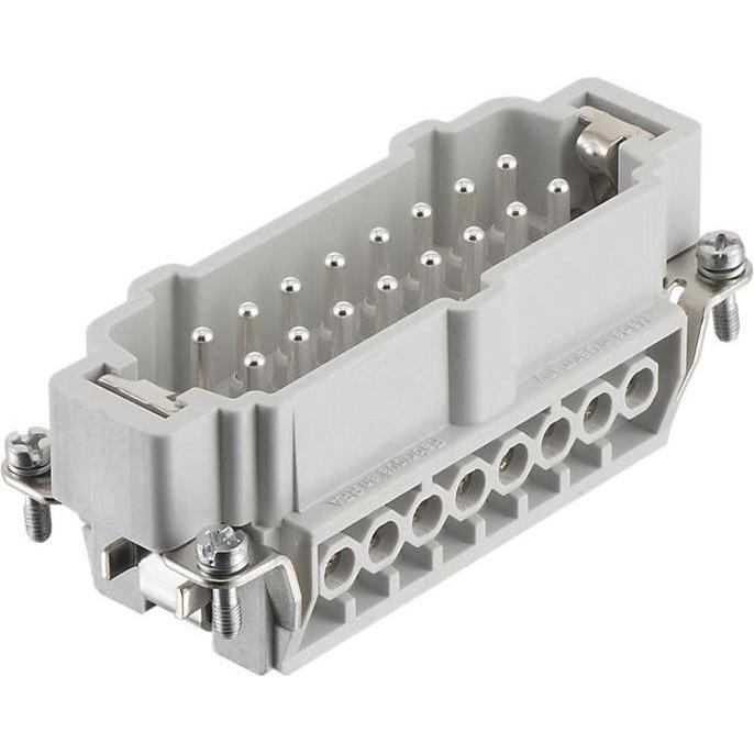 Rs Pro Industrie-Steckverbinder Kontakteinsatz, Typ, 16-polig, 16A, Male, Elektronikkabel + Stecker, Silber