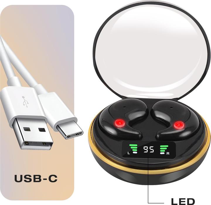 Produktbild Avizar Schlafkopfhörer BT extra flach mit LED Case (4 h, Kabellos)