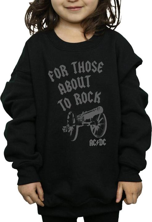 Produktbild AC/DC For Those About To Rock Cannon Sweatshirt Mädchen (140, 146)