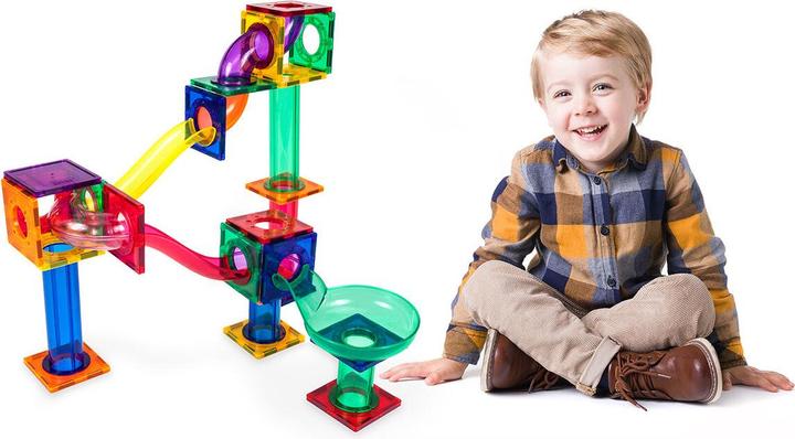 Productafbeelding PicassoTiles Picasso Tegels - Marmer run set (50 stuks) (PTG50)