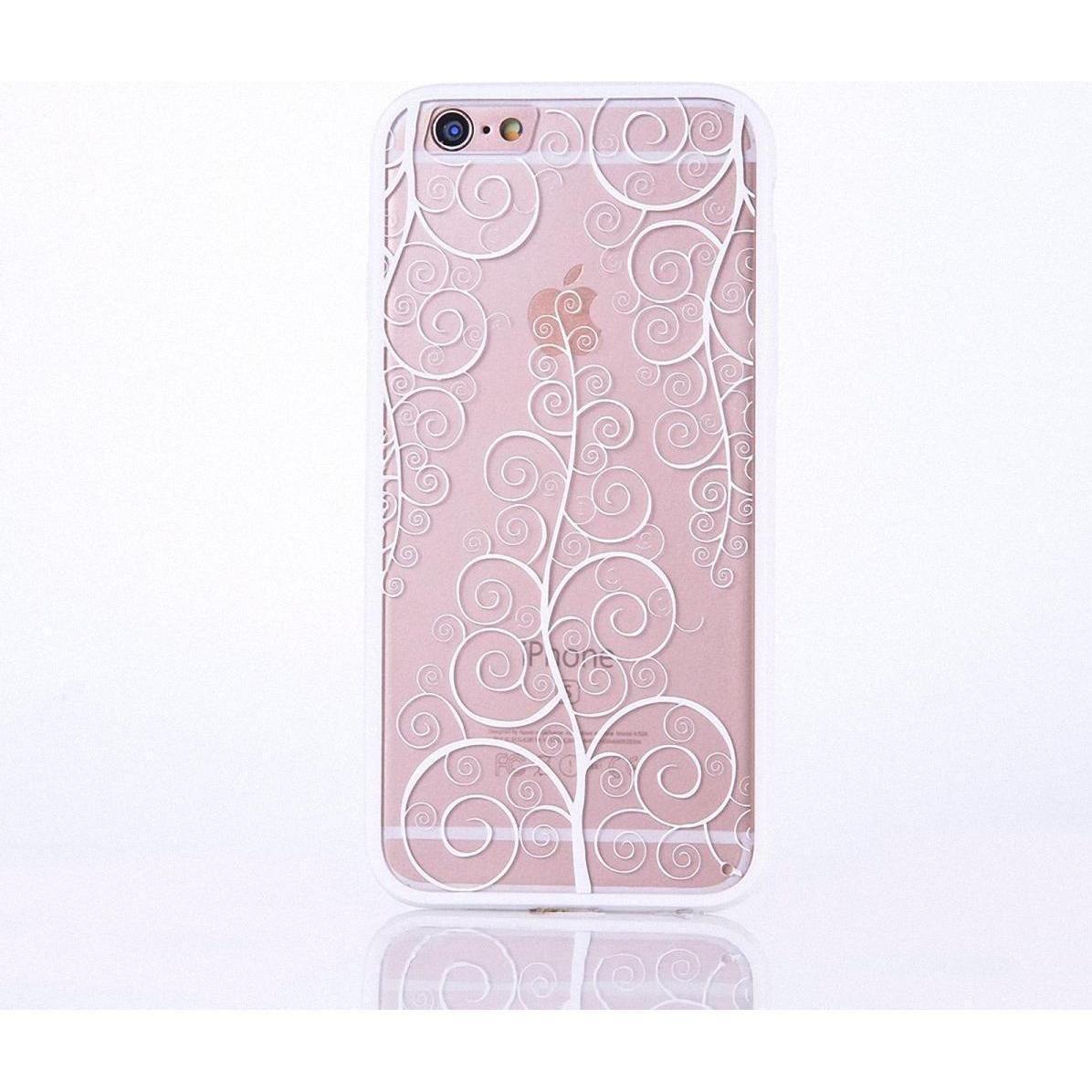 König Design Apple iPhone 6 / 6s Handy Hülle Mandala Case Schutzhülle Motiv Blume Weiss Neu (Apple iPhone 6), Smartphone...