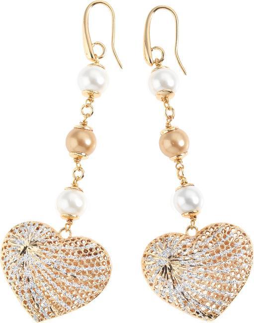 Immagine prodotto Ottaviani Orecchini in bronzo con glitter argento e perle bijoux