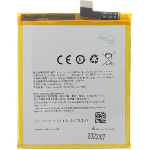 Konjac Sponge BLP657 Battery for OnePlus 6 3300mAh Li-Ion (OEM), Smartphone Akku