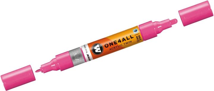 Actual product image Molotow Marqueur pour Maquettes - One4All Twin - Acrylique Rose Fluo - 1,5/4mm - -200 - 15 cm (1x)