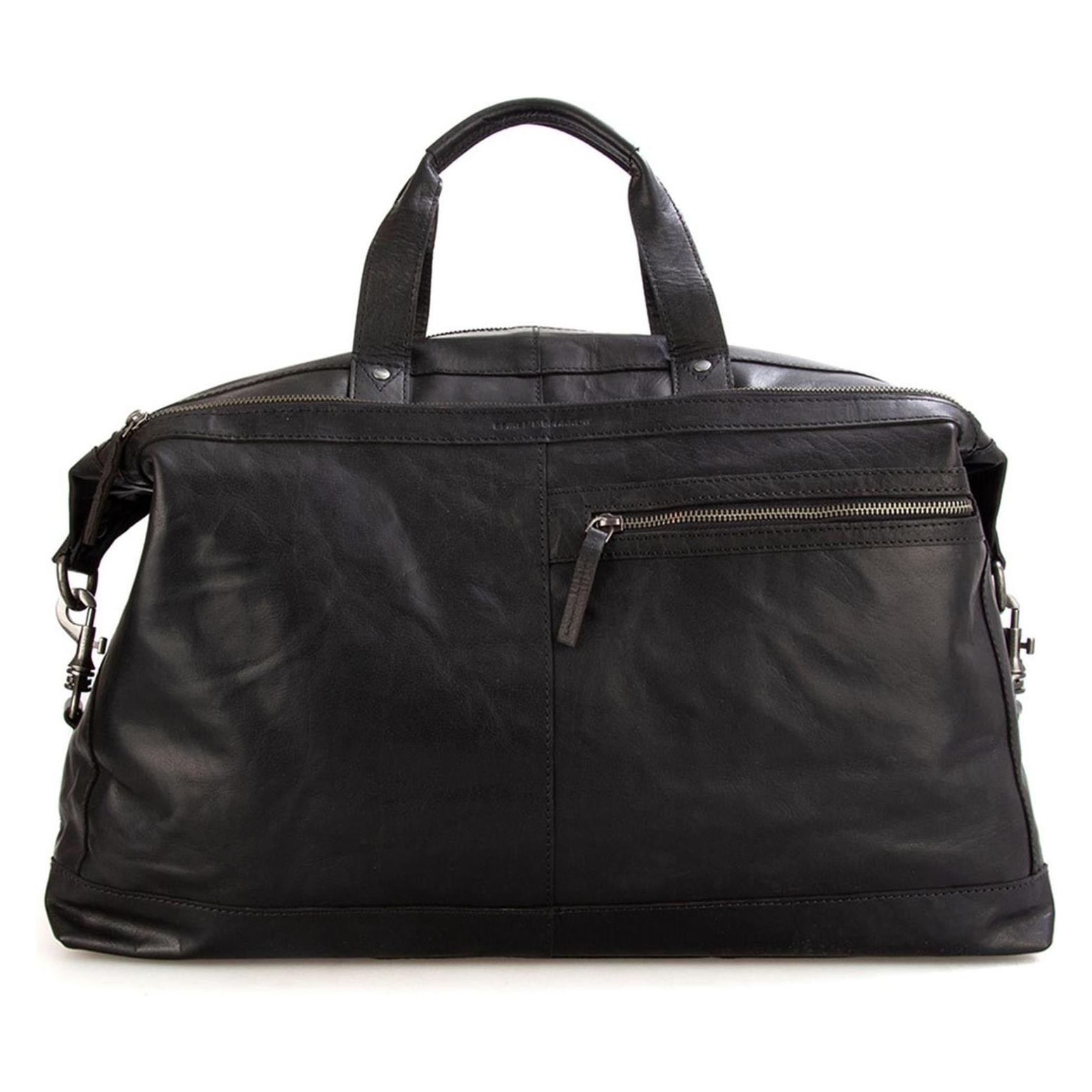Spikes & Sparrow, Herren, Tasche, & Sparrow Bronco Weekendtas Black, Schwarz
