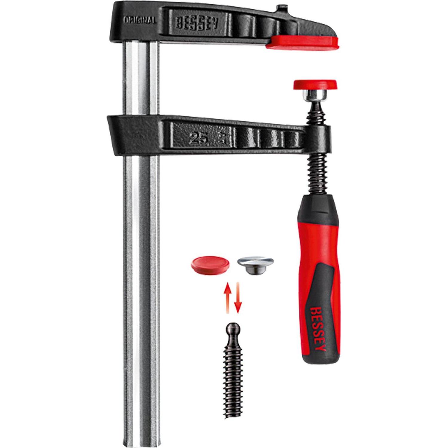 Bessey, Schraubstock + Zwinge, Temperguss-Schraubzwinge TG-2K (1000 mm)