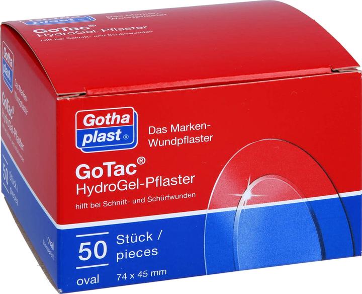 Actual product image Gothaplast GoTac Hydro Gel Plaster 74x45 mm oval, 50 pcs. plasters (50 x)