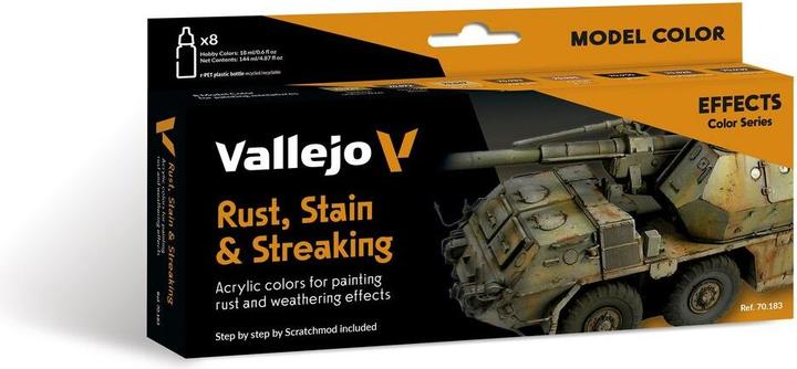 Productafbeelding Vallejo 70183 Kleurstof voor modelspoorwegen Chocolade, Zwartbruin, Bruinoranje, Brouwsel