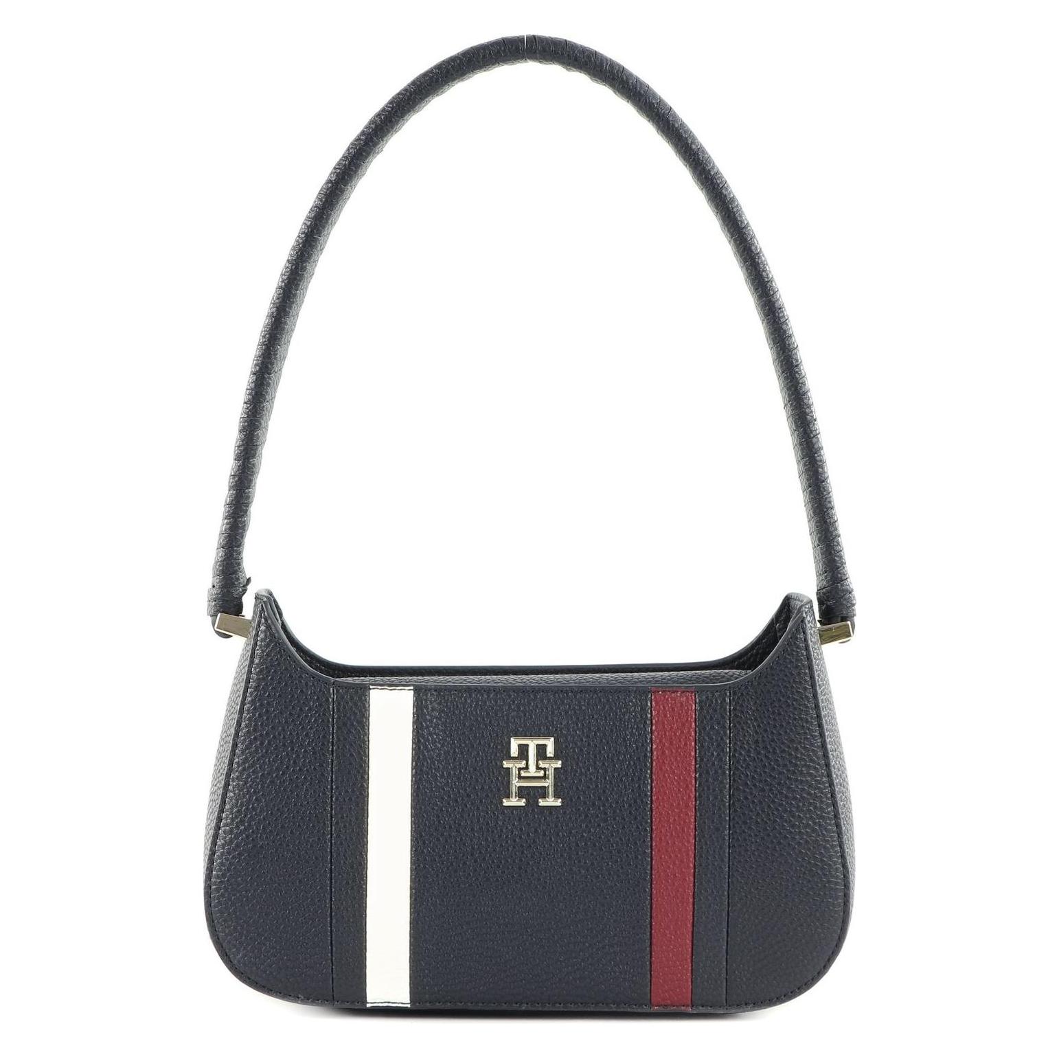 Tommy Hilfiger, Damen, Handtasche, Th Emblem Shoulder Bag Corp, Blau