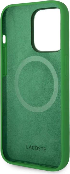Actual product image Lacoste LCHMP15XSLON iPhone 15 Pro Max 6.7" zielony/green hardcase Silicone MagSafe (Apple iPhone 15 Pro Max)
