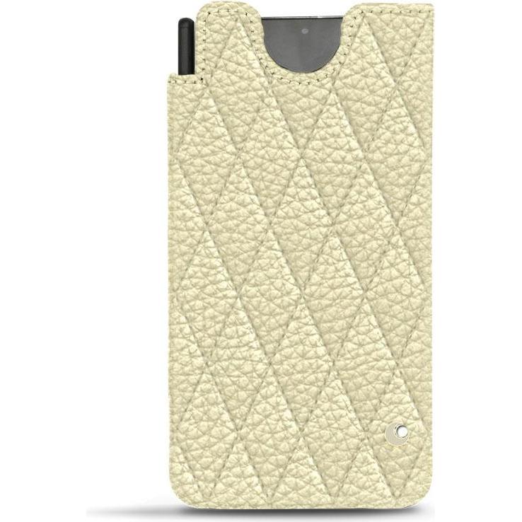 Noreve Lederschutzhülle (Samsung Galaxy S21 Ultra), Smartphone Hülle, Beige