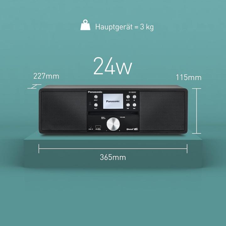 Produktbild Panasonic SC-DM202 (Bluetooth, CD Player, 2x 12 W)