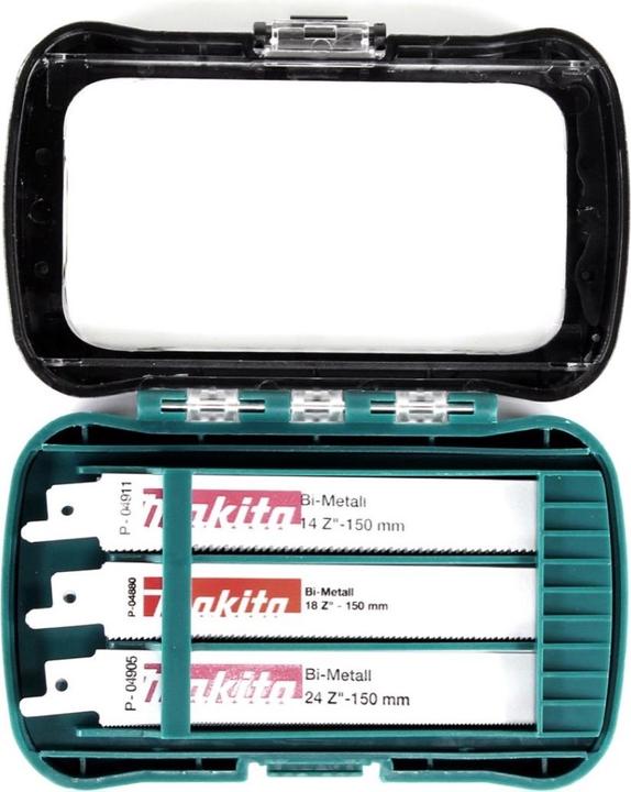 Image du produit Makita DJR 187 Z Battery Recipro Saw 18 V Brushless Sabre Saw Solo + Recipro Saw Blade Assortment (P-812)