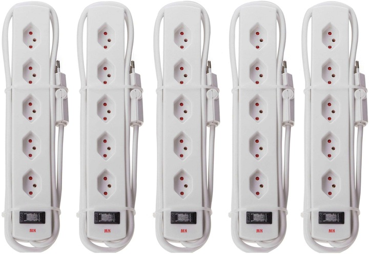Produktbild Max Hauri Safety Line 5er Set mit Schalter (5 x, Typ 13, 2 m)