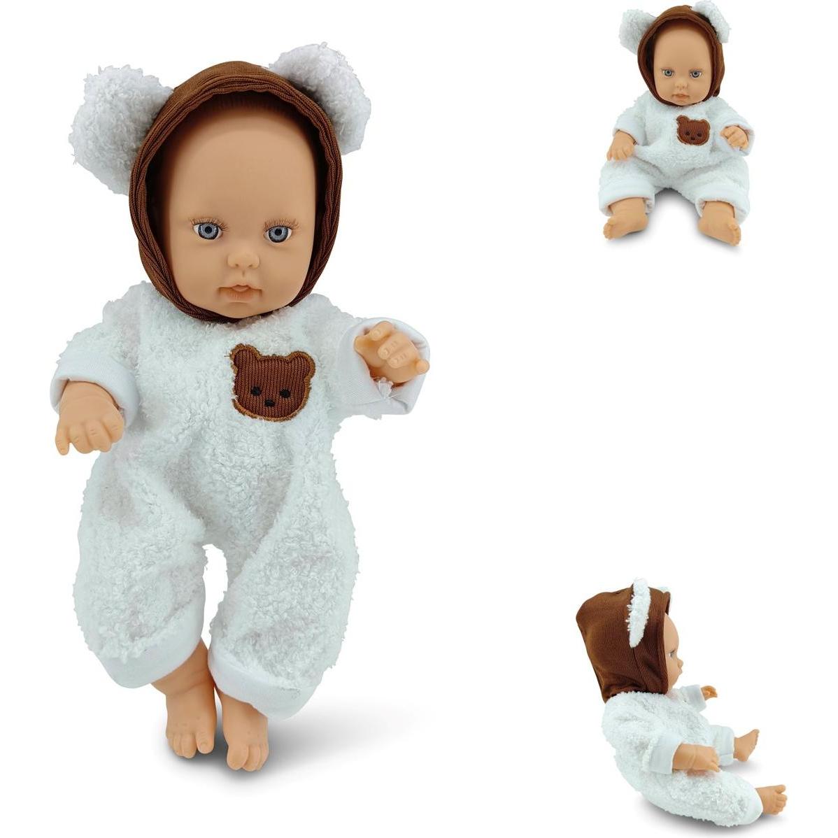 Moni Kinderpuppe Bear und Baby 30 cm