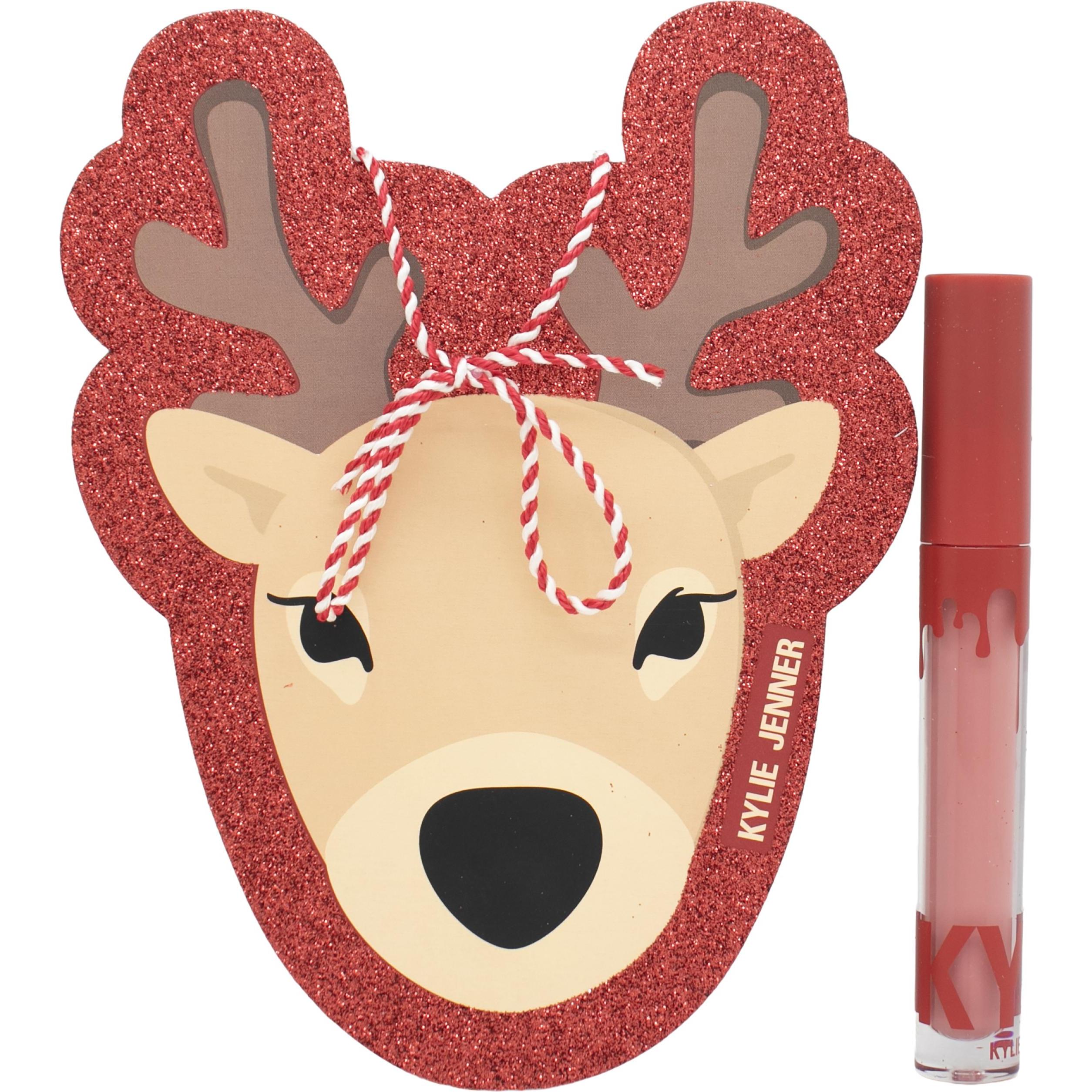 Kylie Jenner, Rossetto + Lucidalabbra, Kylie Holiday Collection Gift Set: Matte Liquid Lipstick 808 5ml + Ornament