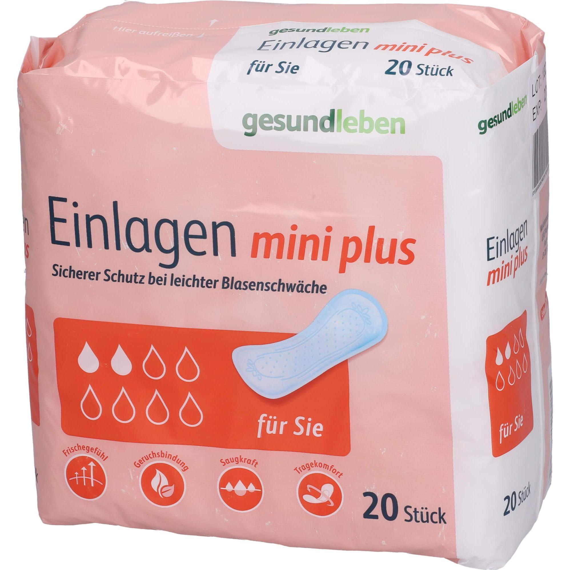 Thumbnail - Gesund & Leben, Inkontinenzhygiene, Gesund Leben Einl Mini Pl, 20 St (20 x, Mini)