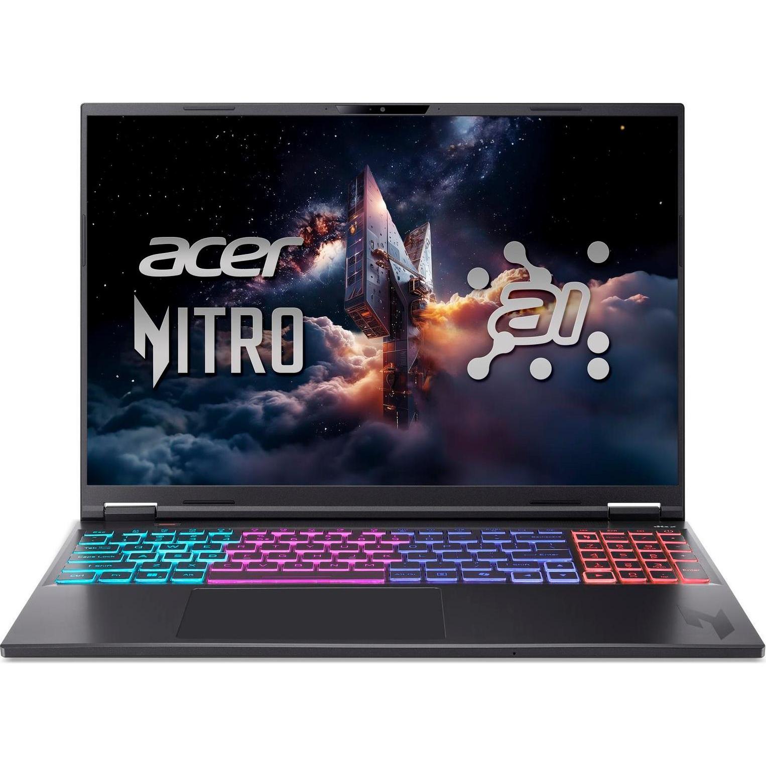 Acer Nitro 16S AI (16", 1000 GB, 32 GB, Deutschland, AMD Ryzen AI 9 365), Notebook, Schwarz