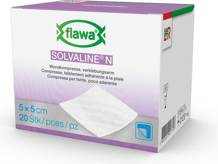 Produktbild Flawa Solvaline N Kompressen 5x5cm steril