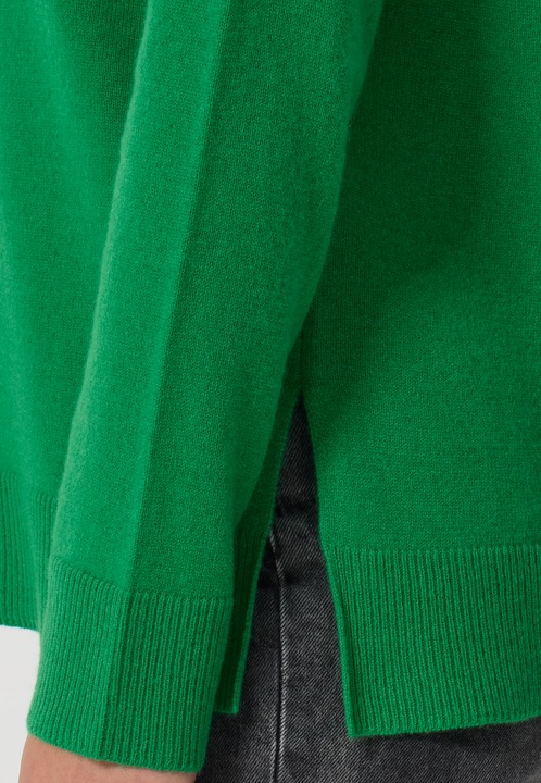 Image du produit Cash-Mere Kaschmir Rundhals Pullover mit Seitenschlitzen (XS)