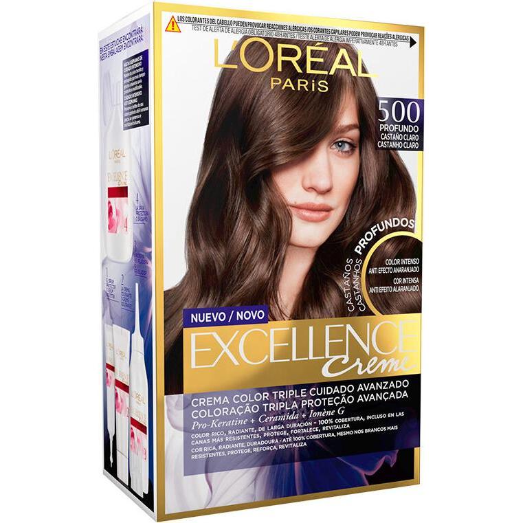 Thumbnail - L'Oréal Paris, Haarfarbe, EXCELLENCE BRUNETTE tinte #500-true light brown (#500-true light brown)