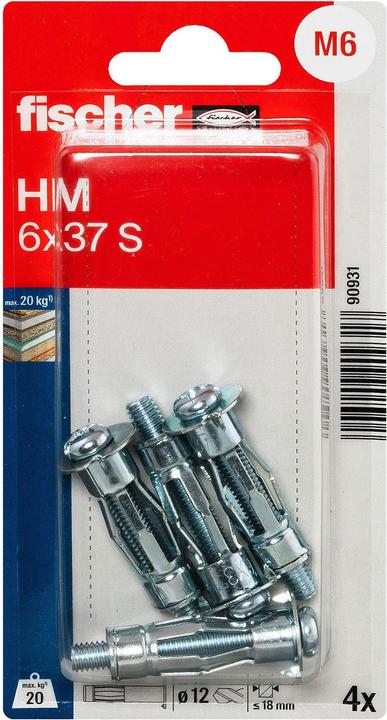 Actual product image Fischer SB cavity dowel (4 pcs.)