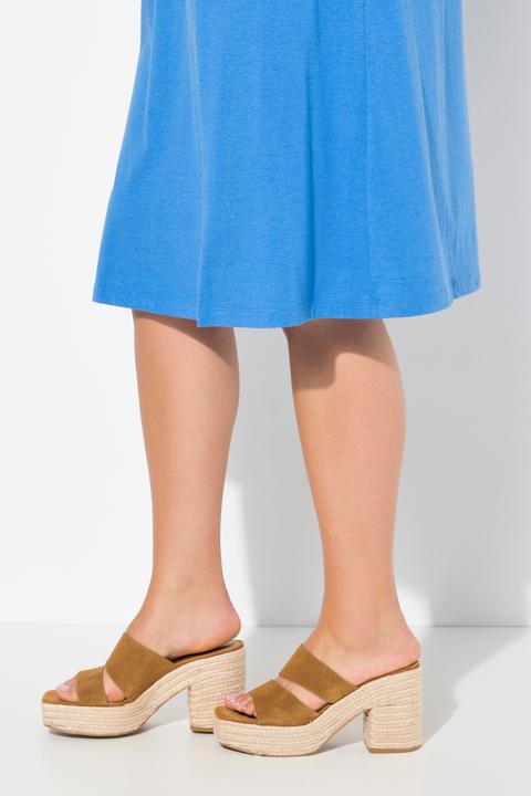 Produktbild Ulla Popken Jerseykleid, Biesen, A-Linie, V-Ausschnitt, Halbarm (54)
