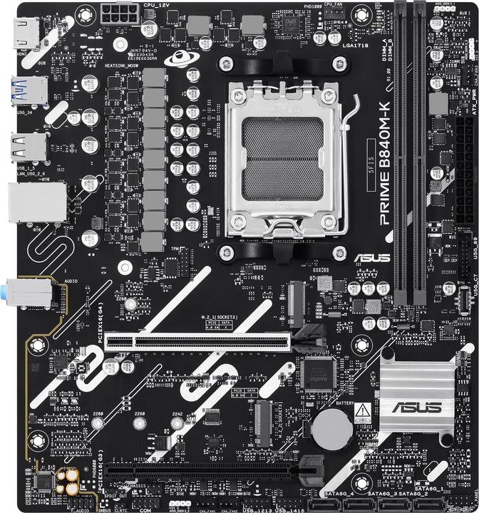 Image du produit ASUS PRIME B840M-K Motherboard (AM5, AMD B840, ATX, mATX)