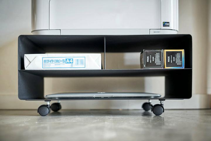 Produktbild Yamazaki Drucker-Regal mit Rollen TOWER (48 x 37 x 19 cm)