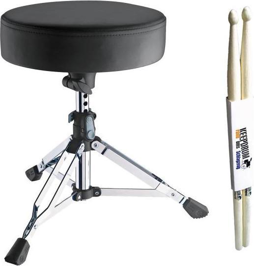 Produktbild K&M 14010 Drumhocker Piccolino mit Drumsticks