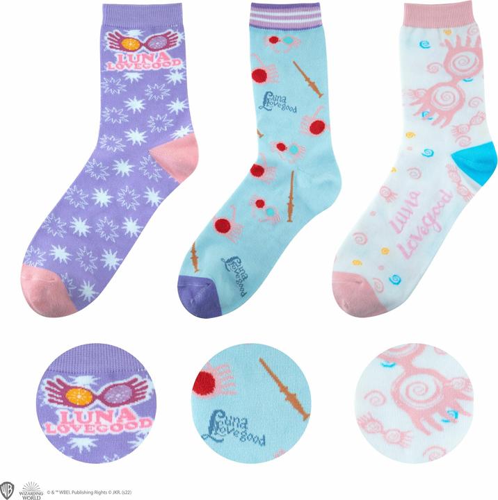 Immagine prodotto Cinereplicas Harry Potter: calzini di Luna Lovegood (confezione da 3, 40)
