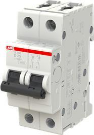 ABB S202-D25 Sicherungsautomat D-Char., 6 kA, 25 A, 2P