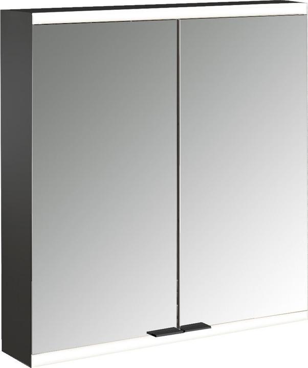 Produktbild Emco prime Facelift Lichtspiegelschrank, 600 mm, 2 Türen, mit verspiegelten Seitenwänden, Aufputzm