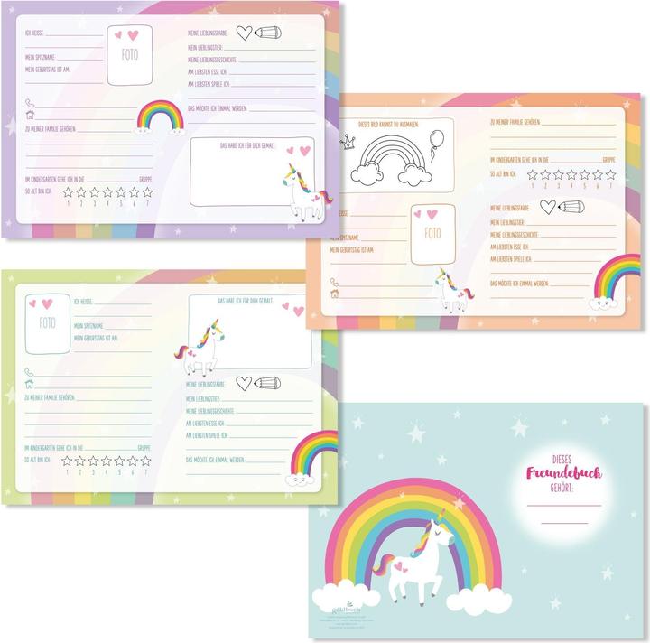 Produktbild Goldbuch Kindergartenfreundebuch Einhorn Regenbogen (2021)