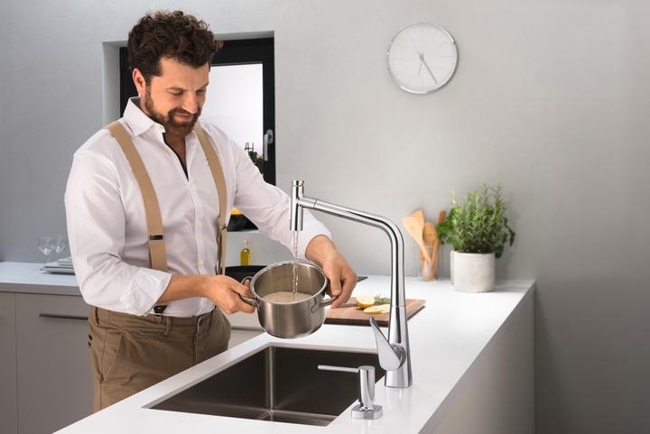 Immagine prodotto hansgrohe Metris Select M71 Miscelatore per lavello 320 (cromo)