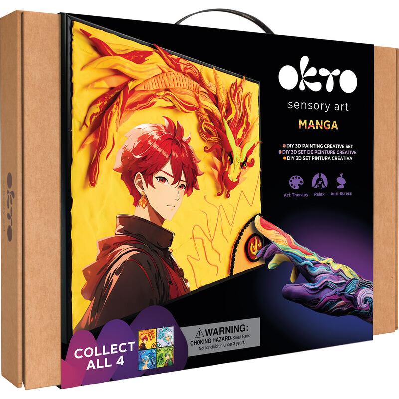 Okto Manga Fire / 3D Malerei mit Air Clay (20039)
