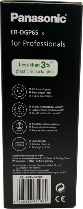 Image du produit Panasonic ER-DGP65