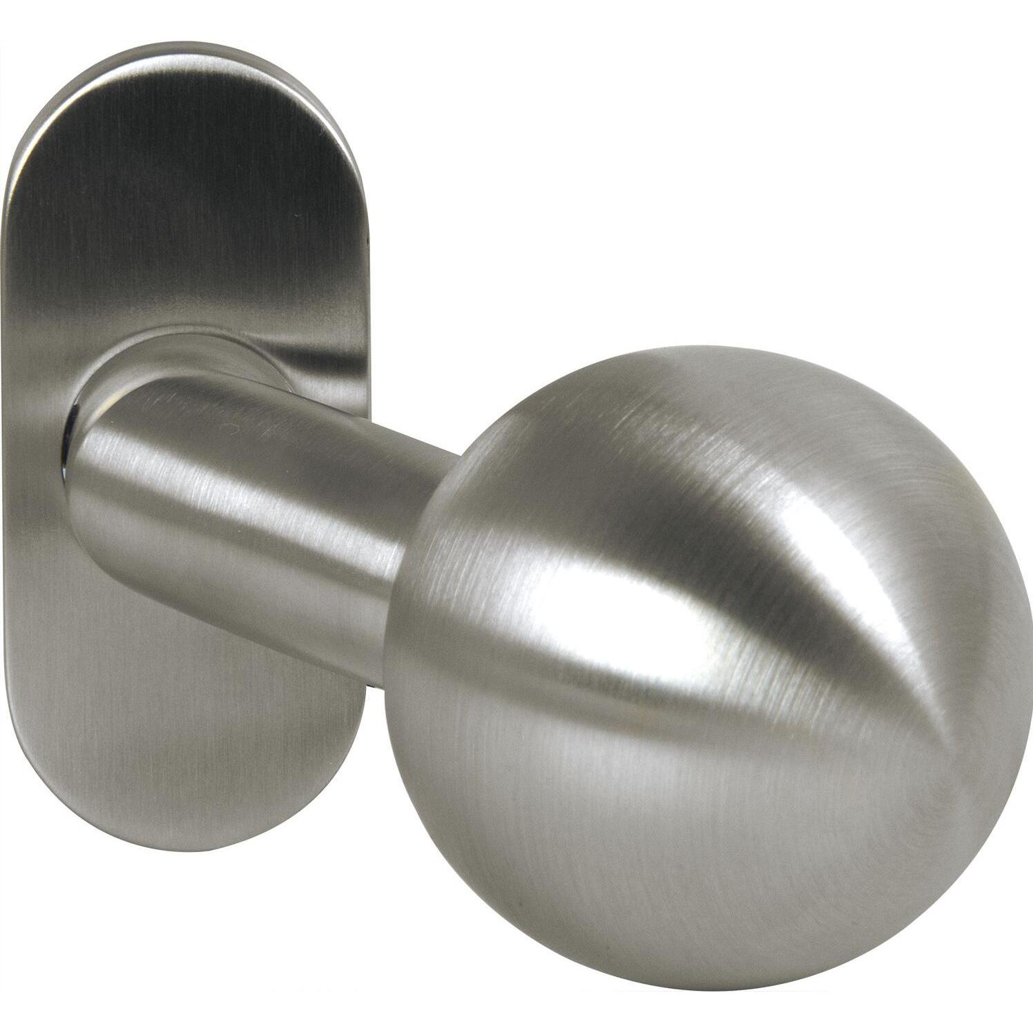 Ogro, Türgriff + Fenstergriff, Knopfdrückerlochteil PREMIUM 8350 V FS/6621-mit Rosette,Edelstahl matt (Türgarnitur)