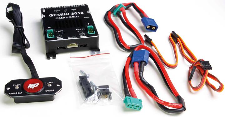Actual product image Dualsky gemini 3018 battery backer futaba s.bus standard