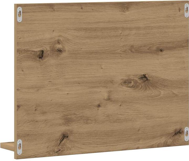 Produktbild VidaXL Badspiegel Wandspiegel Badezimmerspiegel mit Ablagen Artisan-Eiche