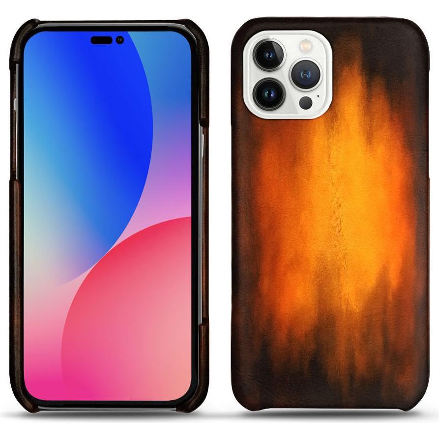 Thumbnail - Noreve Lederschutzhülle (Apple iPhone 14 Pro Max), Smartphone Hülle, Violett