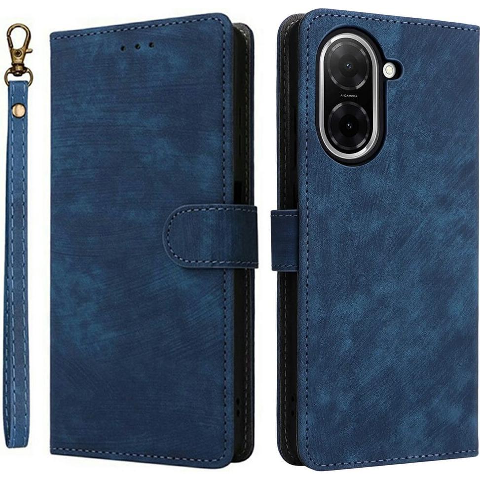 Cover-Discount Xiaomi Redmi A5 / Poco C71 - Ledertasche mit RFID Blocker (Xiaomi Redmi 5), Cover smartphone, Blu