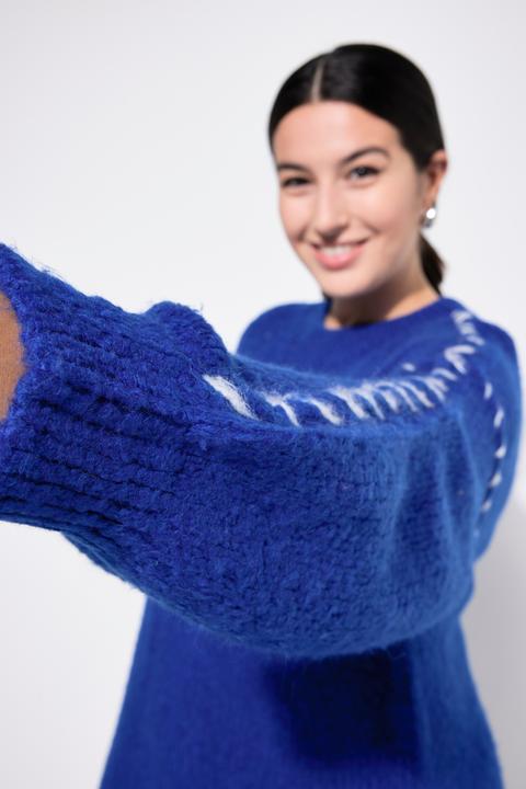 Actual product image Studio Untold Oversized Seam Long Sleeve Sweater Dress (54)