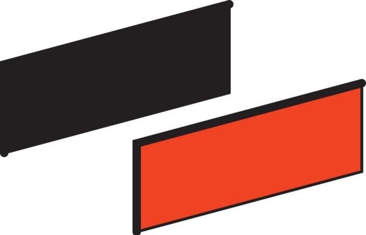Actual product image Schneider Electric Designation plate black/red