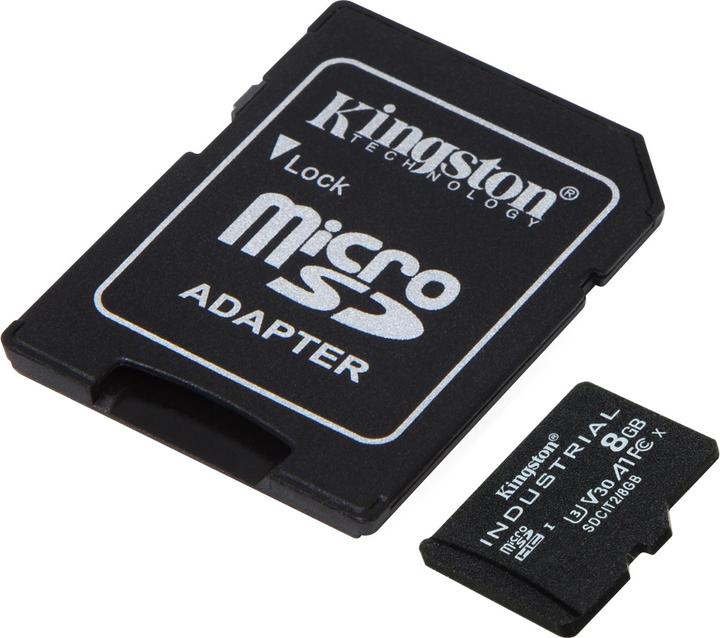 Immagine prodotto Kingston microSDHC Industriale pSLC (8 GB, microSDHC, U3, UHS-I)
