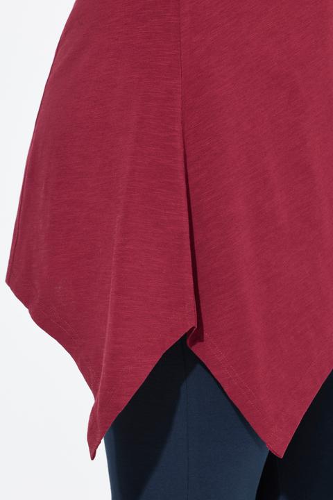 Produktbild Ulla Popken Shirt, Zipfelsaum, V-Ausschnitt, 3/4-Arm (50, 52)