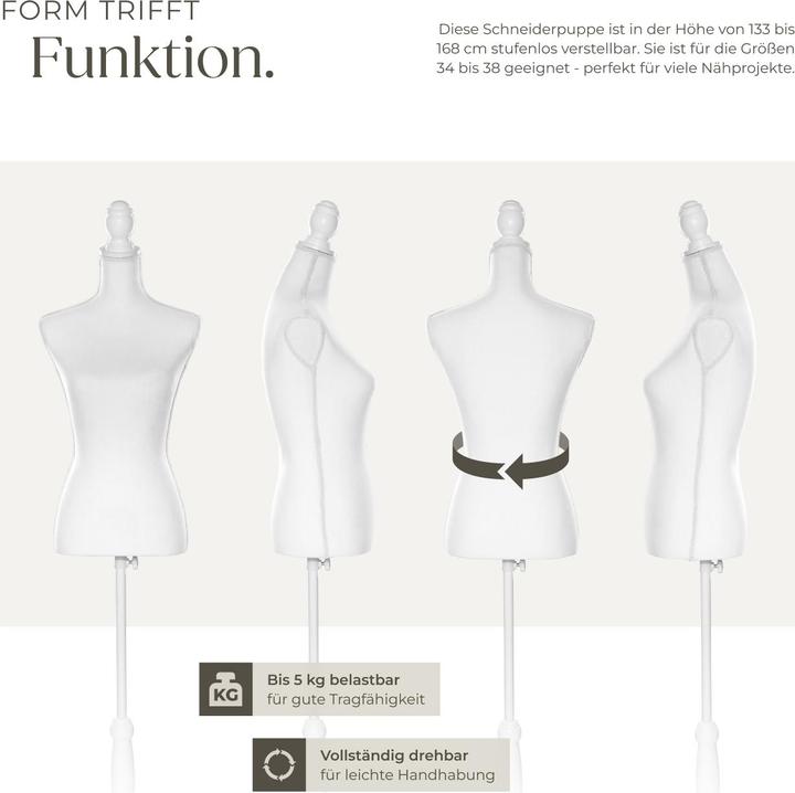 Produktbild tectake Schneiderpuppe