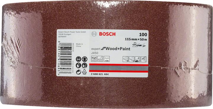 Produktbild Bosch Professional Zubehör Schleifblatt J450 Expert for Wood and Paint, 115 mm x 50 m, G100 (100)