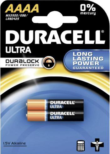 Produktbild Duracell Ultra Mini (2 Stk., AAAA, 600 mAh)