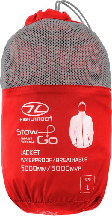 Produktbild Highlander Stow & Go Red Packaway Jacket - Xl (XL)